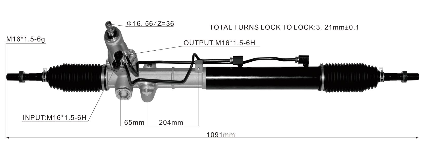 Hyundai Azera 2006- Hydraulic Power Steering Rack | KITLAMT