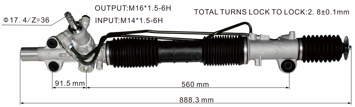 Honda Stream 2000-2006 Hydraulic Power Steering Rack | KITLAMT