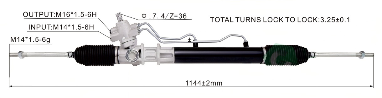 Nissan C24 Hydraulic Power Steering Rack | KITLAMT