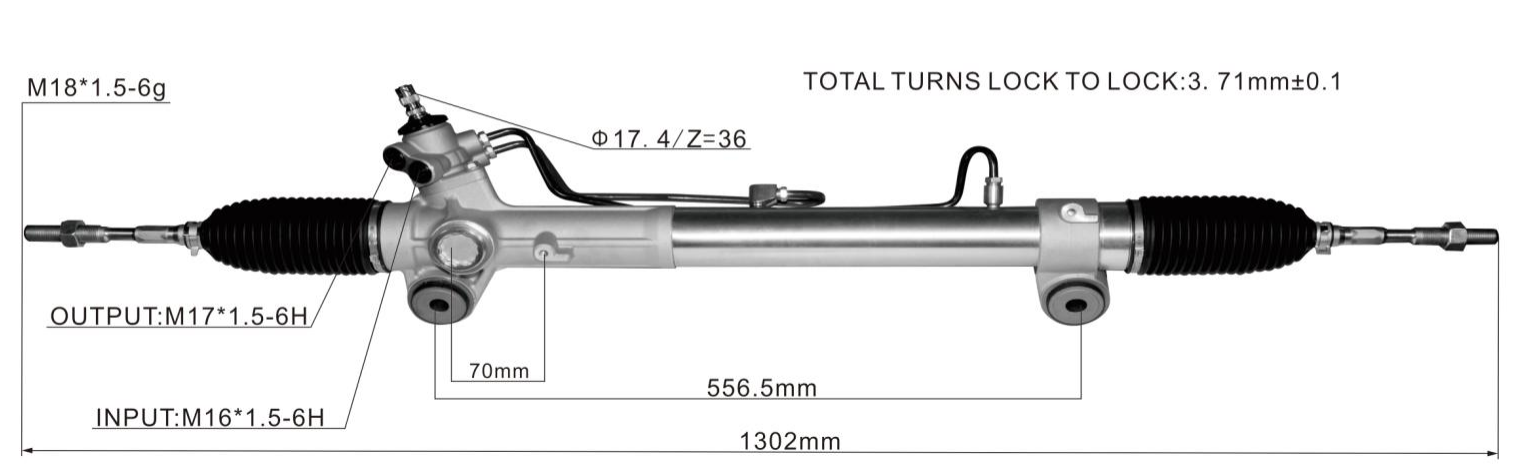 Toyota Hiace 2019- Hydraulic Power Steering Rack | KITLAMT