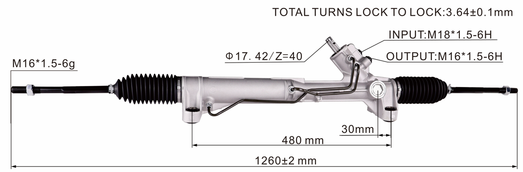 VOLKSWAGEN T4 Hydraulic Power Steering Rack | KITLAMT