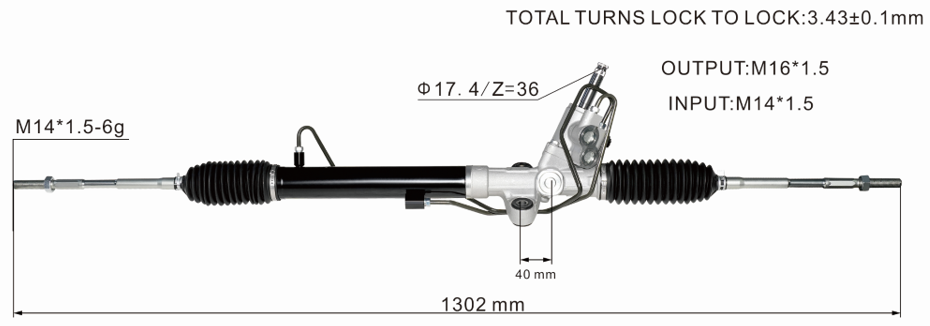 Subaru Tribeca 2006-2014 Hydraulic Power Steering Rack | KITLAMT