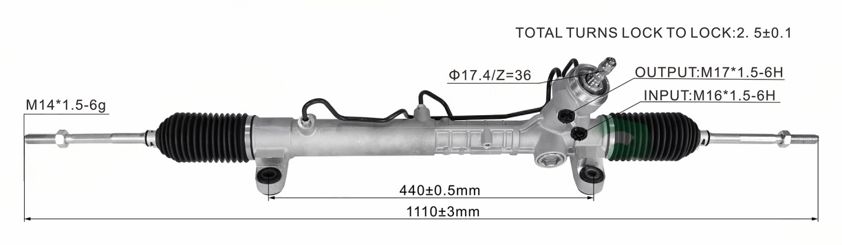 ZZE122.ZZE123.CE121 Hydraulic Power Steering Rack | KITLAMT