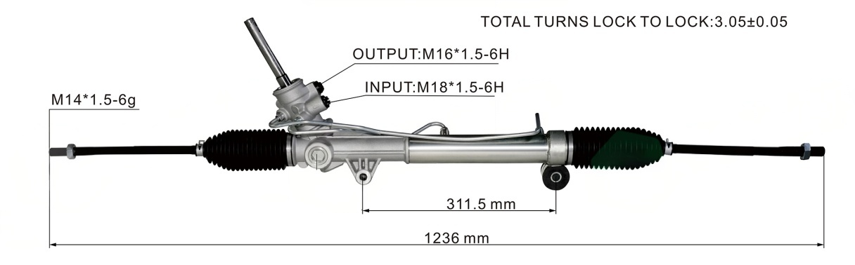 Buick GL8 2000-2016 Hydraulic Power Steering Rack | KITLAMT