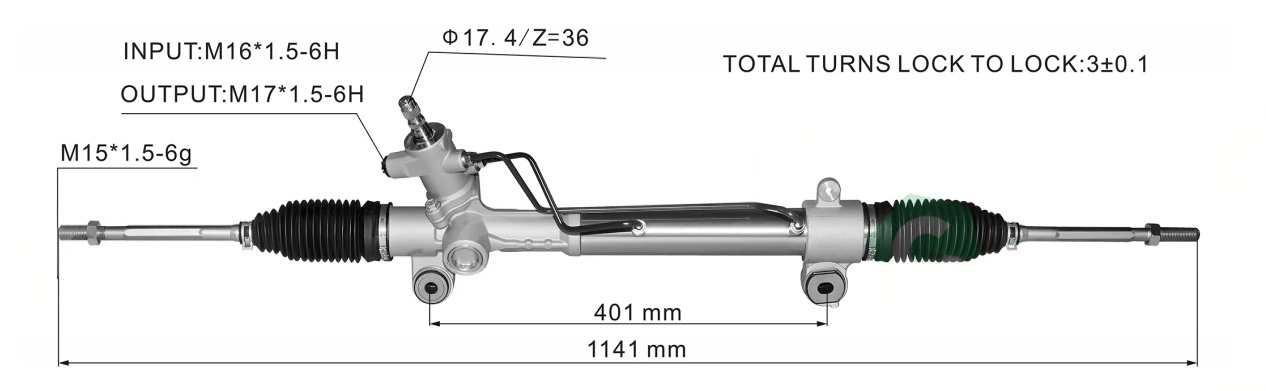Toyota RAV-4 2000-2005 Hydraulic Power Steering Rack | KITLAMT