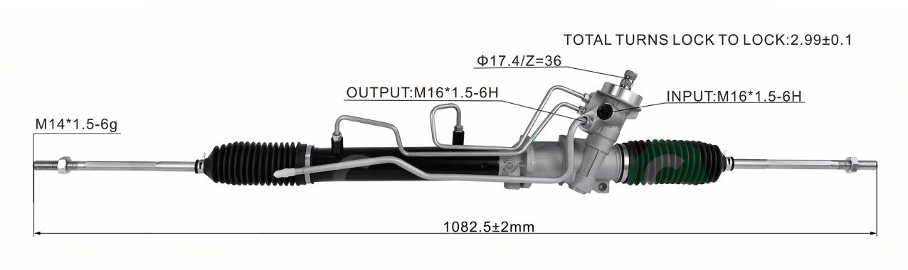 Mazda BG626 Hydraulic Power Steering Rack | KITLAMT