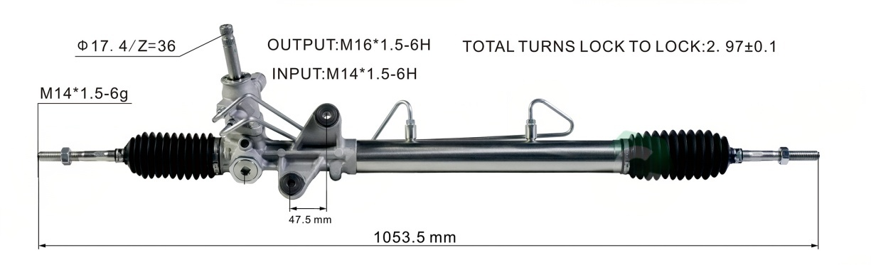 Honda Civic EG8 1992-1995 Hydraulic Power Steering Rack | KITLAMT