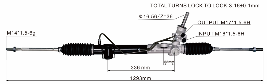 Mitsubishi Outlander 4WD CW6W OLD Hydraulic Power Steering Rack | KITLAMT