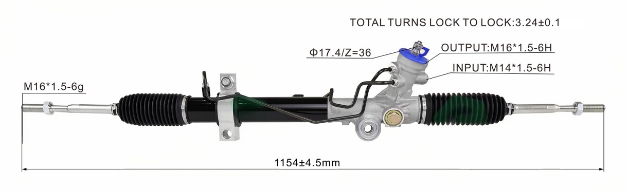 NISSAN Murano VQ35 Z50 2WD Hydraulic Power Steering Rack | KITLAMT