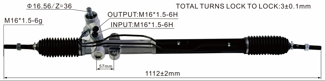 KIA SORENTO 2.4L 2009-2011 Hydraulic Power Steering Rack | KITLAMT