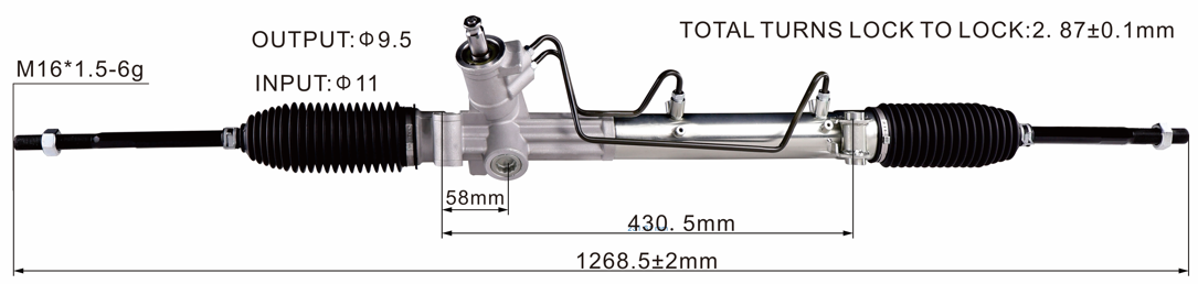 Ford Mondeo 2004-2007 Hydraulic Power Steering Rack | KITLAMT