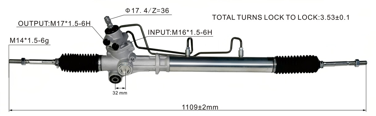 Toyota Liteace 1996-2007 Hydraulic Power Steering Rack | KITLAMT
