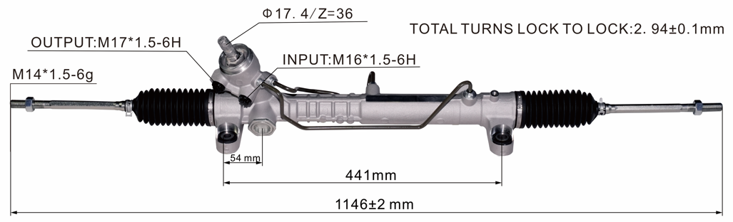 Toyota Corrola ZZE122 Hydraulic Power Steering Rack | KITLAMT