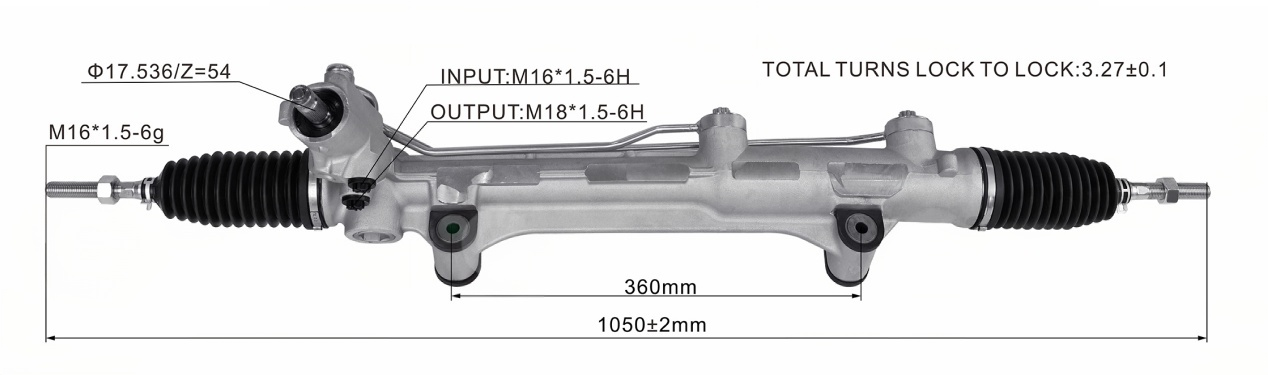W163ML350 Hydraulic Power Steering Rack | KITLAMT