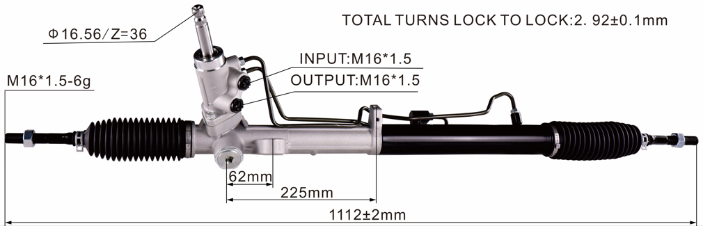 Hyundai SONATA-6 2010-2013 Hydraulic Power Steering Rack | KITLAMT