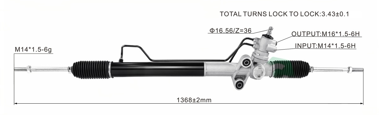REFINE Hydraulic Power Steering Rack | KITLAMT