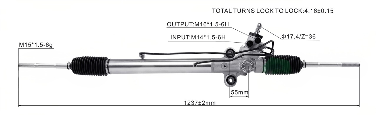 华晨 阁瑞斯 Hydraulic Power Steering Rack | KITLAMT