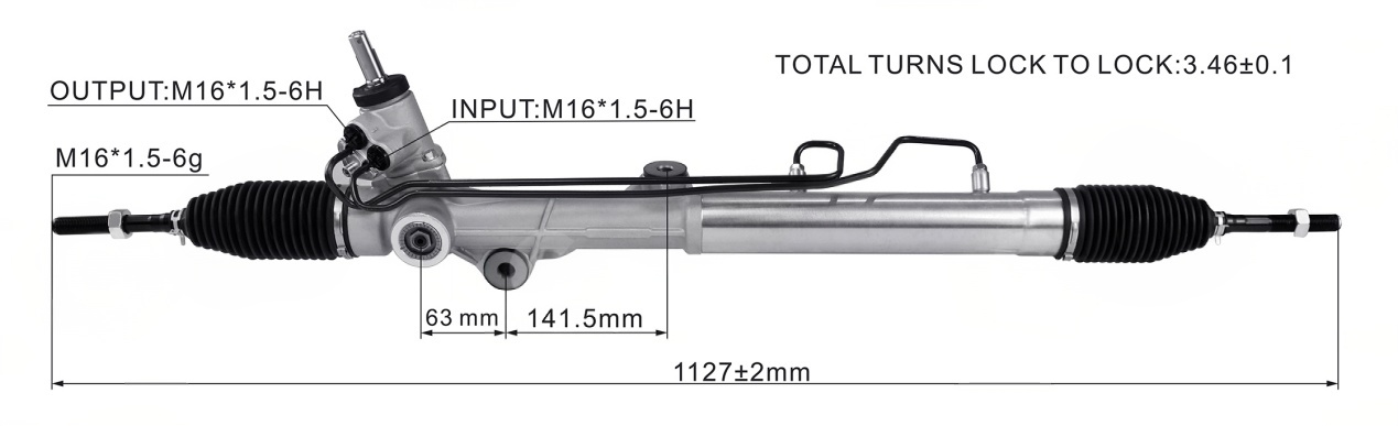 MG  RX8 Hydraulic Power Steering Rack | KITLAMT