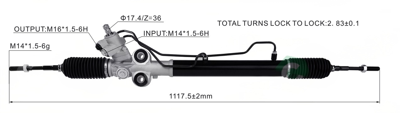 Nissan Steering Rack 49001-AM600 | KITLAMT