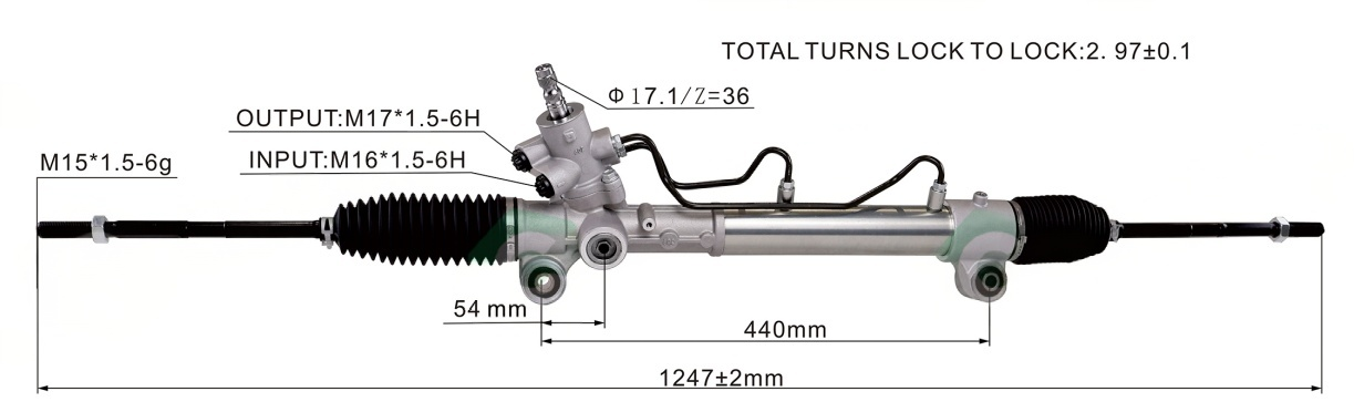 Toyota ZZE134 MATRIX USA Hydraulic Power Steering Rack | KITLAMT