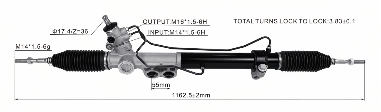 Nissan navara np300 15 Hydraulic Power Steering Rack | KITLAMT