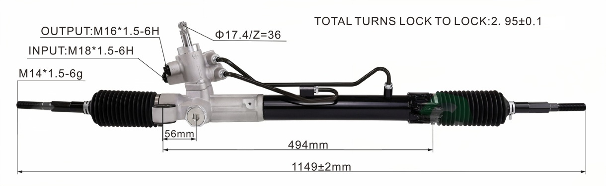 262749 HONDA CR-V 2007-2011 Hydraulic Power Steering Rack | KITLAMT