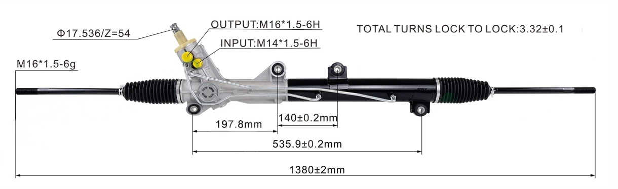 Mercedes-Benz Steering Rack A6384603000 | KITLAMT