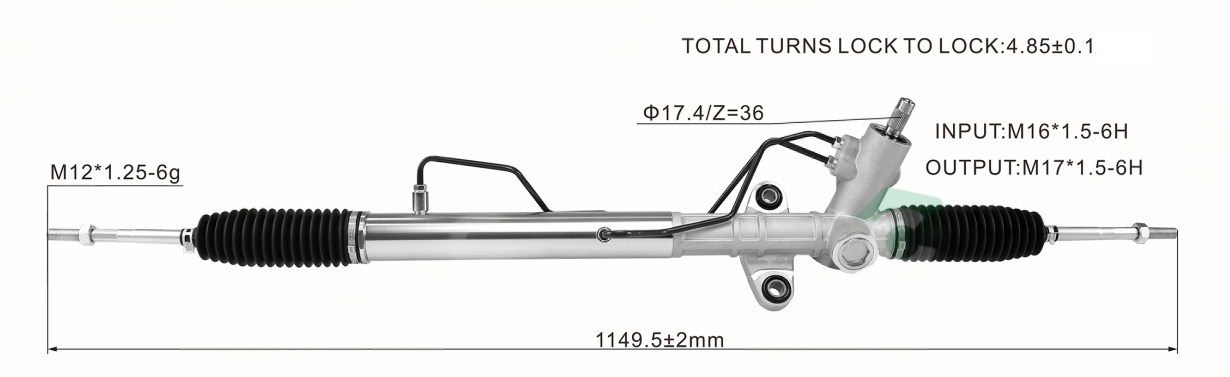 Toyota S402 S412 3SZVE Hydraulic Power Steering Rack | KITLAMT