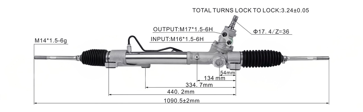 ZZE127 ZZE128 ZZE122 Hydraulic Power Steering Rack | KITLAMT