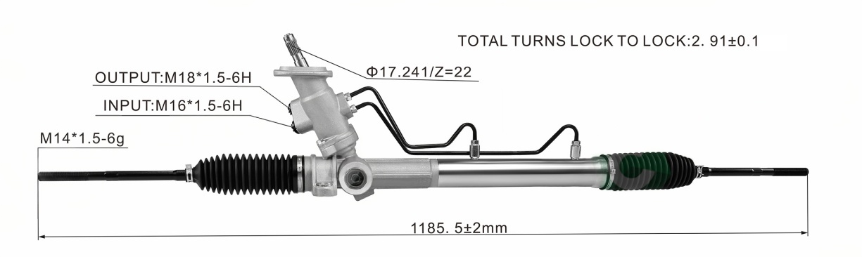09 Polo Crystal Sharp Hydraulic Power Steering Rack | KITLAMT