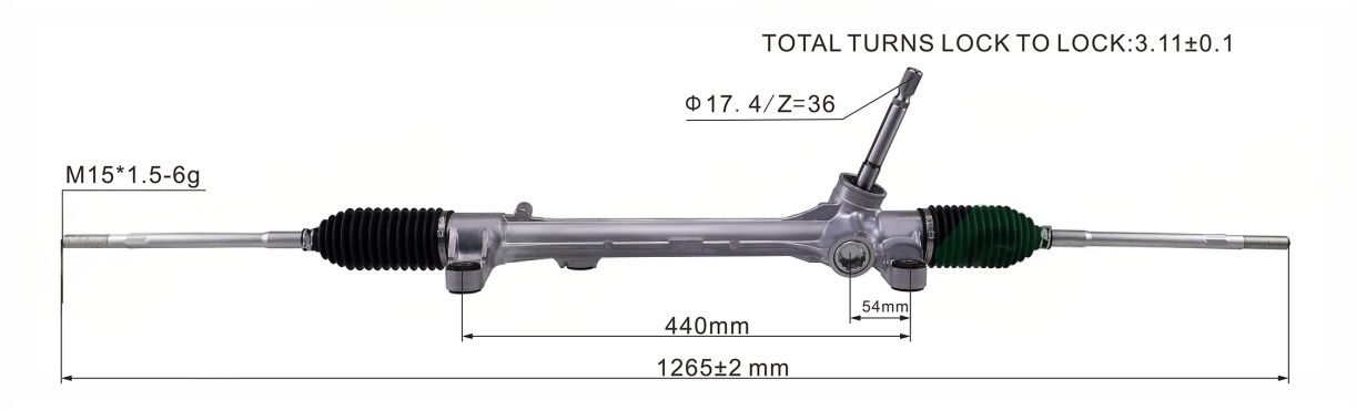 ZRR70 07- Hydraulic Power Steering Rack | KITLAMT