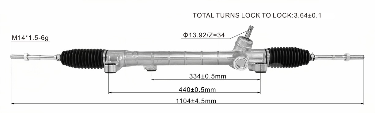 Toyota Corolla 2002-2008 ANM10 ZNM10 MPV Hydraulic Power Steering Rack | KITLAMT