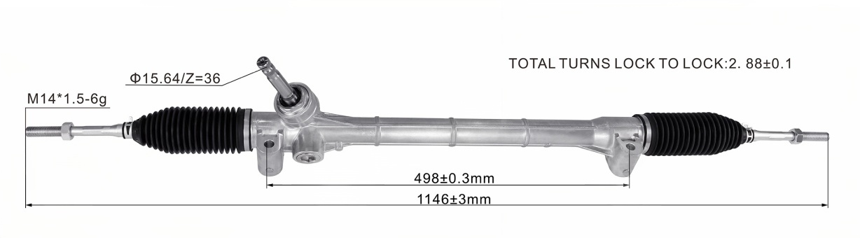 JAC Steering Rack 340230-0U1911 | KITLAMT
